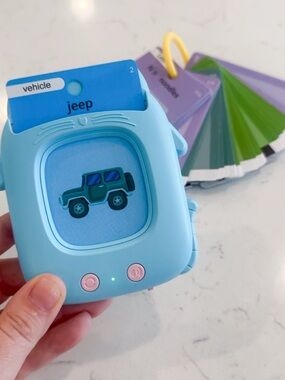 Talking flash cards for toddler